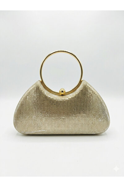 H&D COLLECTİON Πολύ κομψό βραδινό φόρεμα και τσάντα για κλαμπ με χρυσό δαχτυλ...