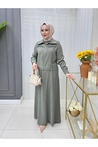 GK Φόρεμα με υφασμάτινο σακάκι από τένσελ