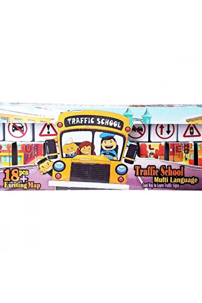 Güçlü Toys Educational game Traffic Lesson with 18 pieces and city map