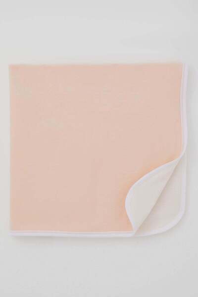 Breeze Newborn Baby Blanket Velvet Sleepy Cloud Embroidered Standard, Salmon