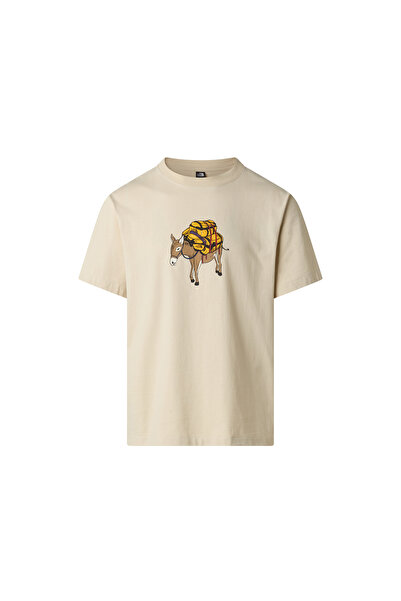 THE NORTH FACE M Donkey Taxi Ανδρικό Χαλαρό Καθημερινό Μπλουζάκι Μπεζ Χρώματος