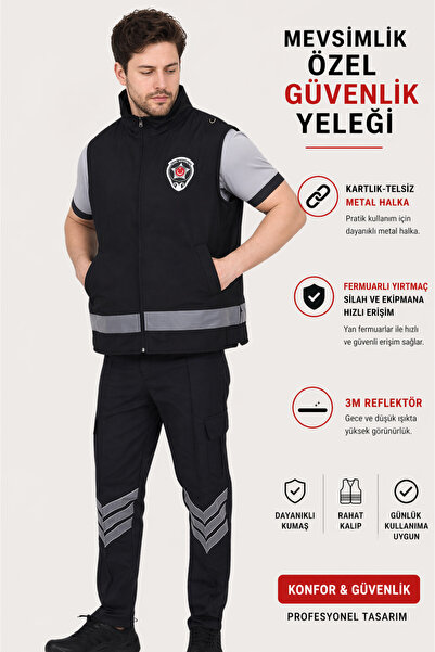 İNCİ ÜNİFORMA Ανδρικό Ειδικό Γιλέκο Ασφαλείας Εποχιακό Ανακλαστικό – Ελαφρύ Ά...