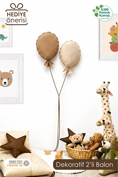 mordesign Çocuk Odası Dekorasyonu 2'li Balon Set, Bebek Odası Dekoratif Balon...