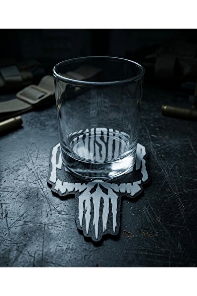 GoKa 3D Craft Punisher Kurukafa Tasarım Bardak Altlığı - Marvel Temalı Gamer ...