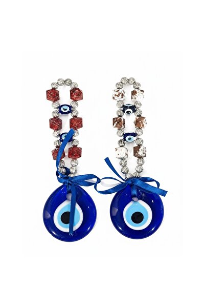 Store Nazar Boncuğu Duvar Askısı Dekoratif Ev Süsü Kapı Duvar Dekoru (2'li Set)