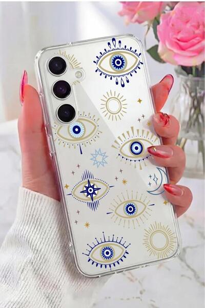 3GEN CASE Samsung Galaxy A55 Uyumlu Desenli Şeffaf Silikon Kılıf