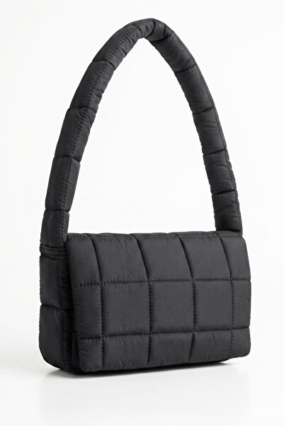 TOFİSA Γυναικεία Μαύρη Τσάντα Ώμου Τετράγωνη Parachute - 28378-ΜΑΥΡΗ