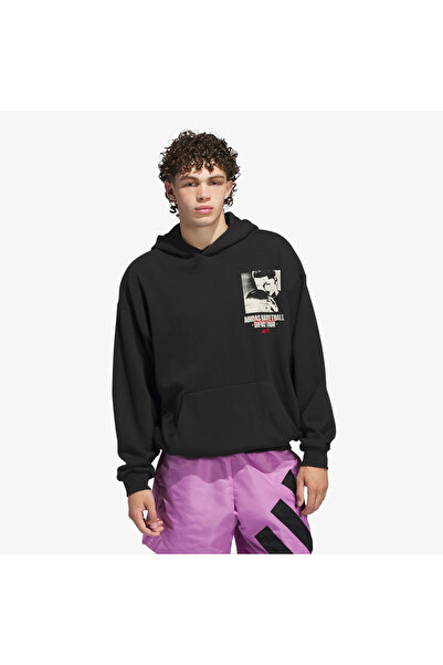adidas A.e. Graphic Erkek Siyah Günlük Sweatshirt
