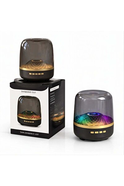 JML1 Boxă portabilă Bluetooth 13 x 11 cm, Model mini acustic cristalin, Ilumi...