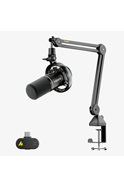 MAONO PD200WS Kablosuz Hibrit Dinamik Mikrofon Seti - Masaüstü Stand Dahil, U...