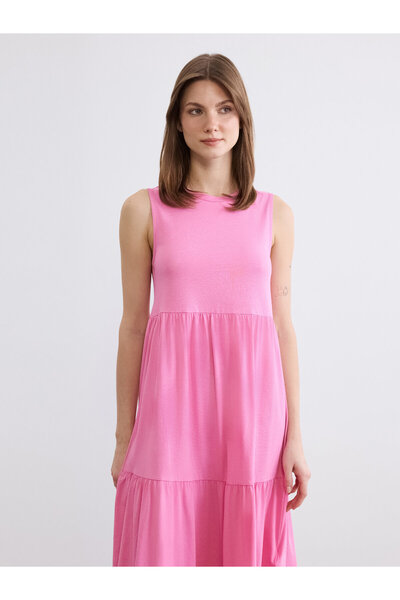 LC Waikiki Rochie stratificată cu guler rotund