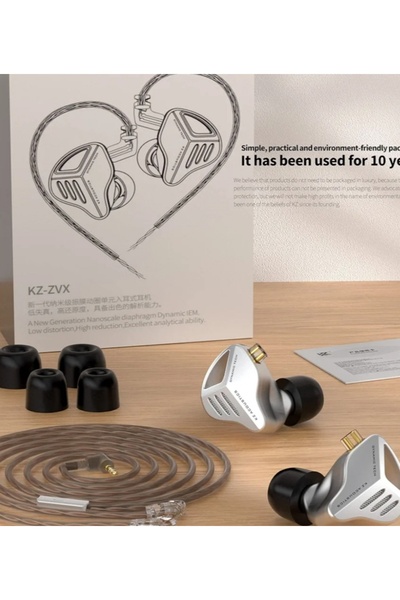 GÜMRÜK MARKET IEM Kulaklık, KZ ZVX HiFi Dinamik Sürücüler Kulaklık Kulaklık, ...