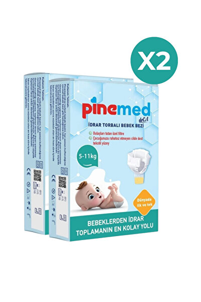 PİNEMED İdrar Torbalı Bebek Bezi (5-11 KG) 4 Adet X 2 Paket