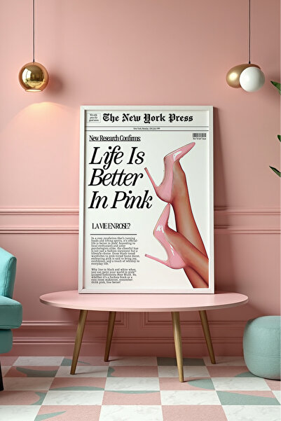 Esci Design Τραπέζι με λευκό πλαίσιο - Ροζ Τραπέζι - Τραπέζι Tiktok - Τραπέζι...