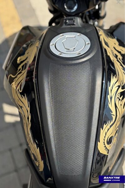 Banxtre Motorsiklet ve Motor için Mat Gold Renk Universal Tüm Motorlara Uyuml...
