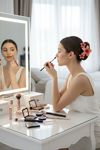 KANİNCHEN Γυναικεία κλιπ μαλλιών με πόρπη από λουλούδια λωτού 3 τεμαχίων, πολ...