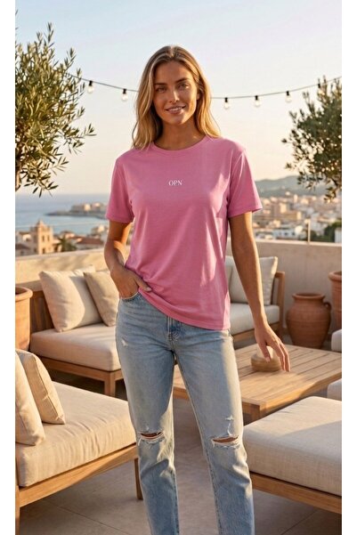 BEYAZTOPTAN Γυναικείο μπλουζάκι από ύφασμα Modal με οβάλ κόψιμο - Άνετο καθημ...