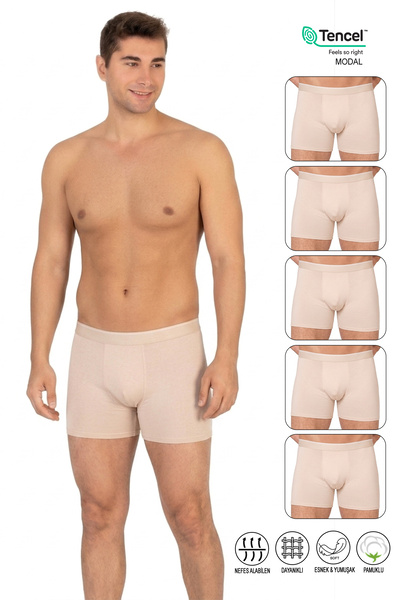 ÖZKAN underwear Özkan 11256 Pack of 5 Men's Premium Fabric Modal Cotton Flexi...