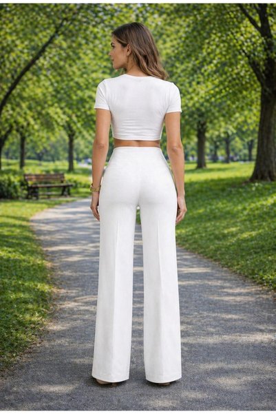 one depot only for quality life Modal Fabric High-Waist Stretchy Shaping Straight-Leg Pants Leggings