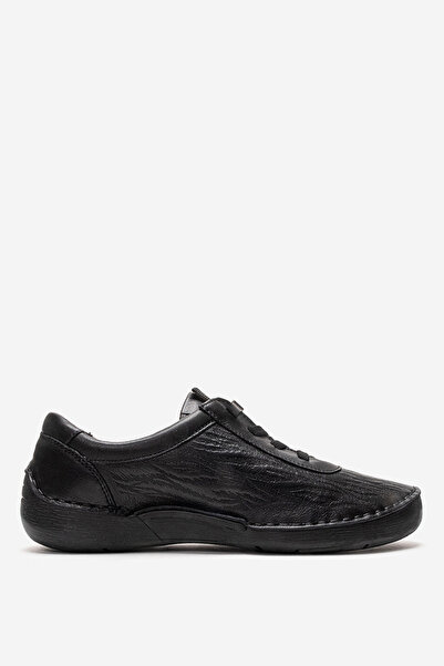 Dericlub Women's Comfort Casual Shoes Real Leather Br 44406 Black