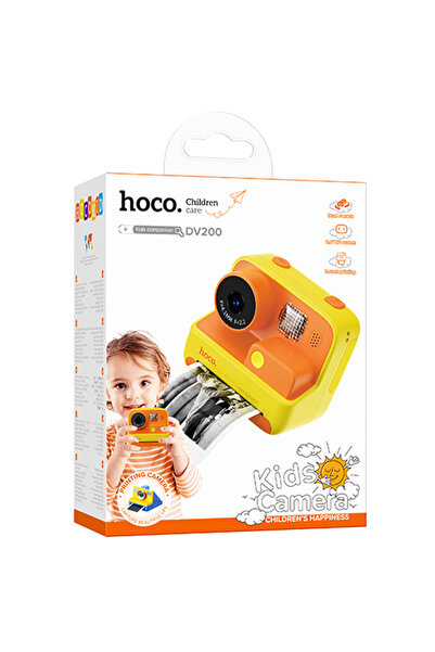 AUDIOX Φωτογραφική/Βιντεοκάμερα με εκτυπωτή για παιδιά, HOCO DV200, Άμεση εκτ...