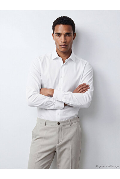 LC Waikiki Slim Fit Dobby Fabric Men's Shirt