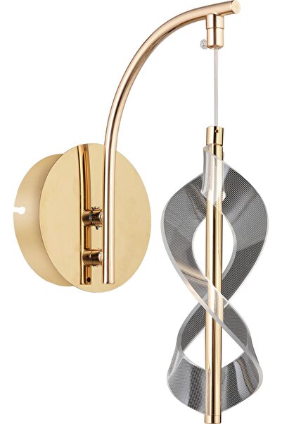 bella lighting Modern Kum Saati Tasarım Duvar Apliği Sarı Gold Gold Kaplama I...