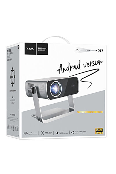 AUDIOX Έξυπνος Προβολέας, Hoco (DT5), Εστίαση, 1920x1080P, Συγχρονισμός Andro...