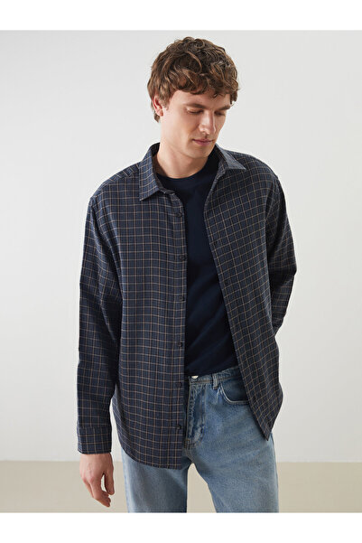 LC Waikiki Relaxed Fit Long Sleeve Plaid Men's Shirt