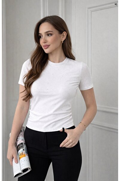 Noa&Noa Κοντομάνικη μπλούζα με στρας