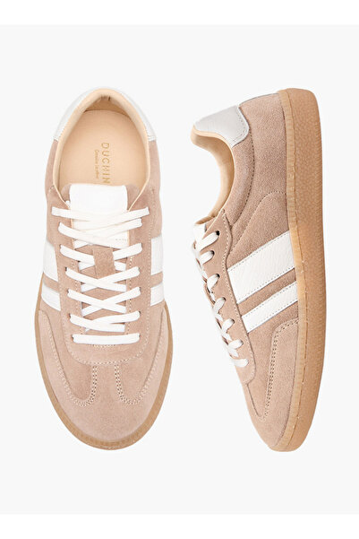 Duchini Women Lace-Up Leather Ankle Sneakers