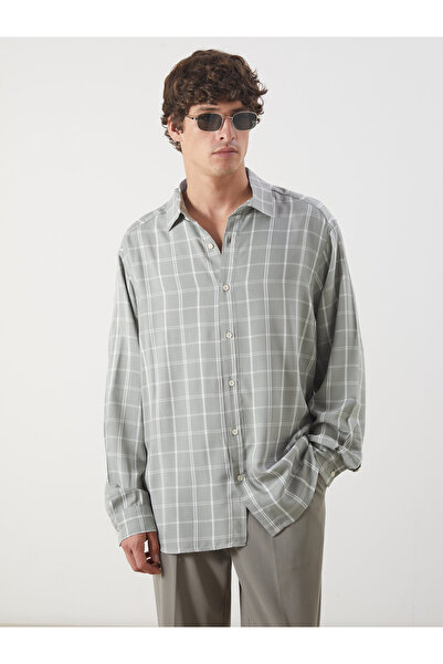 LC Waikiki Relaxed Fit Long Sleeve Plaid Men's Shirt