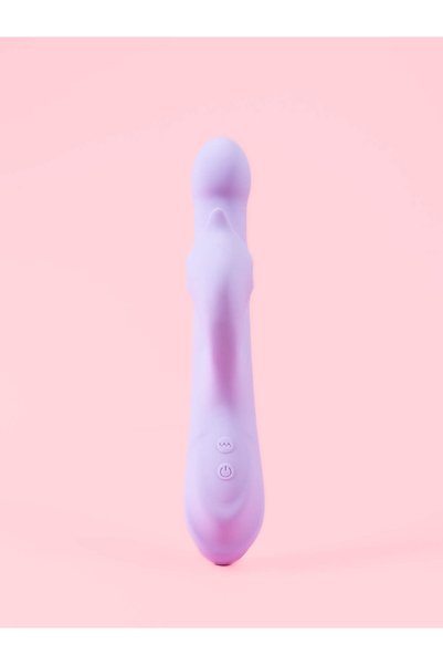 OEM Basia - Vibrator Rabbit cu Expansiune și Stimulare Duală - Lavanda