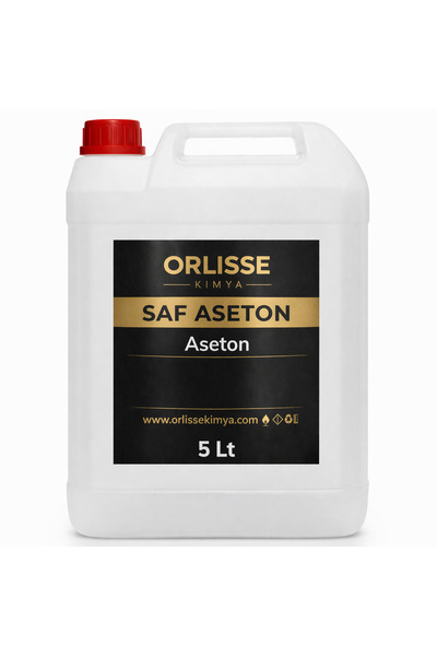 Orlisse Aseton 5 Lt – Güçlü Çözücü, Yağ & Boya Temizleyici %99.9 saf