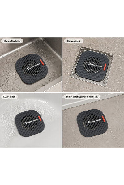 sengenegel Süzgeçli Kokulu Banyo Mutfak Lavabo Gider Kapatıcı Kapak Mat