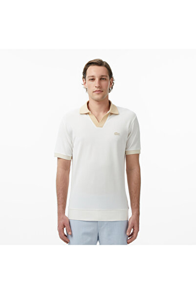 Lacoste Erkek Regular Fit Polo Yaka Krem Polo