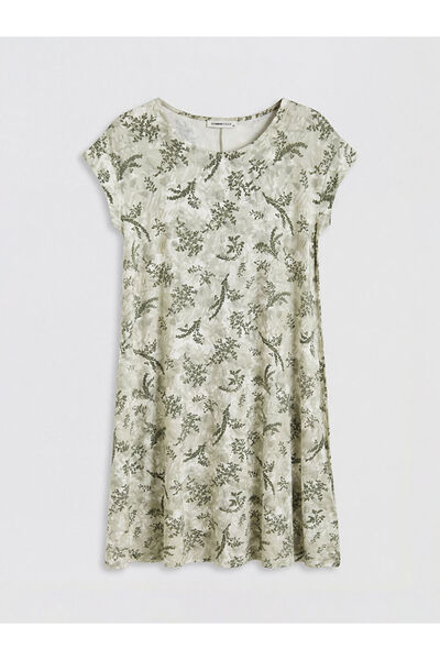 LC Waikiki Esvab • Modern & Distinctive Zero Roba Collar Floral A-Line Dress