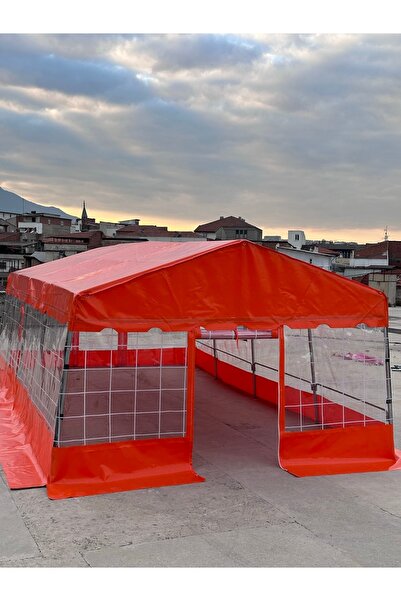 ozbience 4x6 Kış Bahçesi, Kırmızı, Şık ve Dayanıklı, Bahçe ve Teras Kullanımı