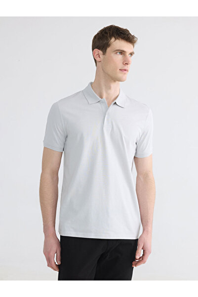 LC Waikiki Standartfit Devril Roba Collar Combed Cotton Men's T-Shirt from Uz...