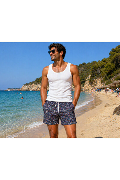 deeps Patterned swim shorts