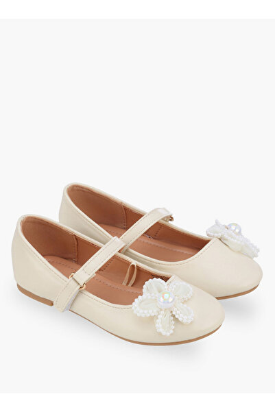 Flora Bella by Shoexpress Girls Hook & Loop Ballerina Shoes