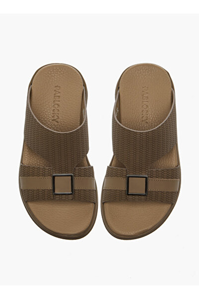 Pablosky Boys Textured Leather Arabic Sandals