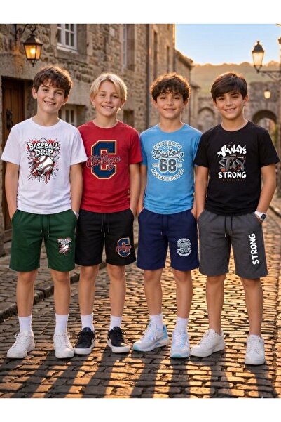 armicem ArmiKids 4-Piece Advantage Pack για αγόρια με πολύχρωμα σορτς με στάμπα