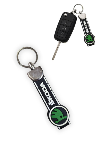 TUSBA MARKET Συμβατό με Skoda Μπρελόκ Αυτοκινήτου από Σιλικόνη - Ανθεκτικό & ...