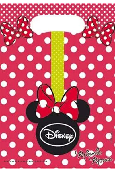 Parti Dünyası Minnie Mouse Puanlı Hediye Poşeti 6 Adet