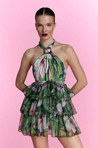 Nur Karaata The Riviera Bloom Mini Dress