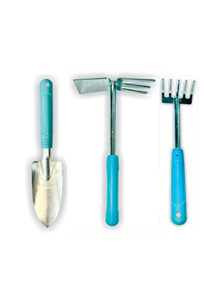 Star Gardentools 3’lü Profesyonel Bahçe El Aletleri Seti Kürek Çapa Bahçe Tır...