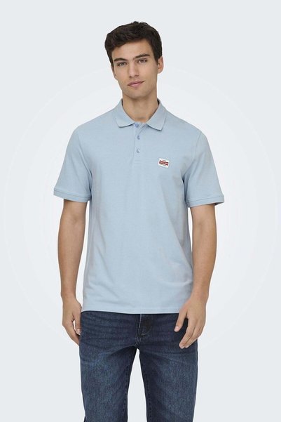 Only & Sons Onsdawson Reg Ss Polo Shirt Vd Men's Polo T-Shirt Blue (22036883)