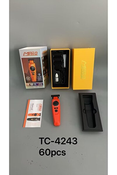 Mpro ماكينة حلاقة احترافية TC-4243 – شحن USB وبطارية تدوم 60 دقيقة مع أمشاط م...