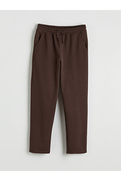 LC Waikiki Αγορίστικο φούτερ παντελόνι με ελαστική μέση σε καφέ χρώμα από το ...